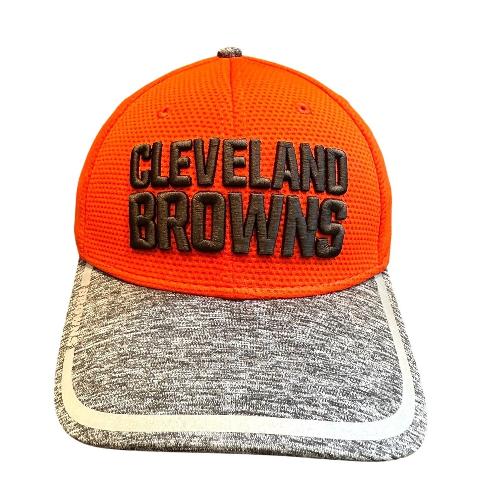 Cleveland Browns Spell Out New Era 39thirty Hat Cap Medium Large Stretch Fit NFL